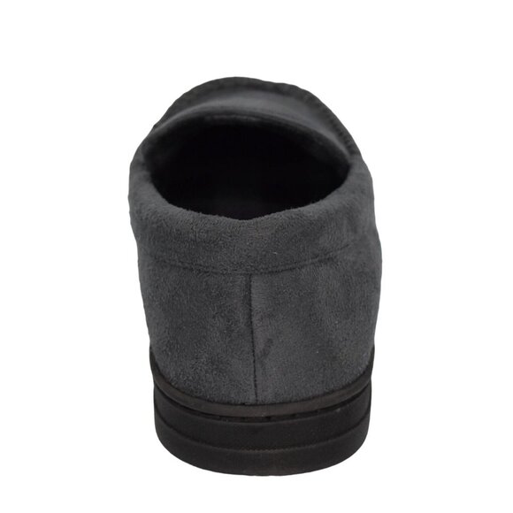 Wayland Square Slippers Mens Small 6 7 Faux Suede Memory Foam Non Slip Gray - Picture 3 of 6